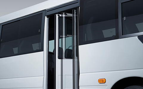 Auto-Folding Mid Swing Door